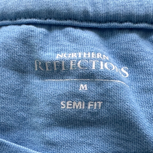 Blue cotton t-shirt. - Picture 4 of 4